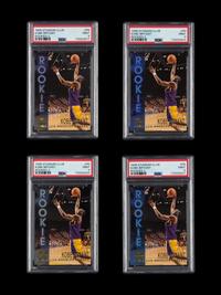 A Collection of Four 1996 Stadium Club Rookies 2 R9 Kobe Bryant Rookie Cards (PSA 9 MINT)