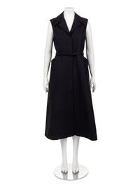 Christian Dior Silk Sleeveless Dress with Belt