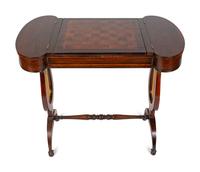 A Classical Style Mahogany Game Table