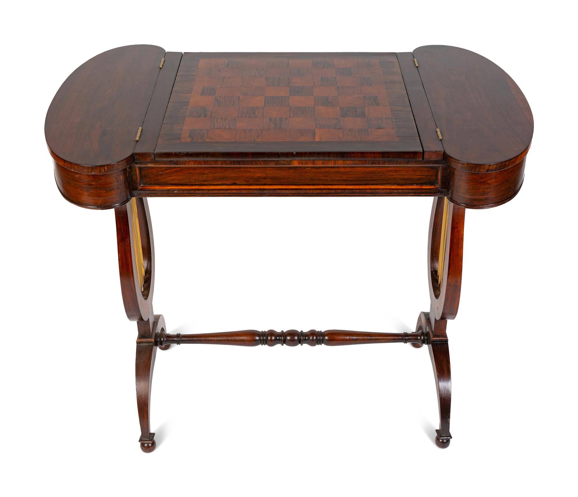 A Classical Style Mahogany Game Table