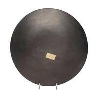 Rose Gonzales (San Ildefonso, 1900-1989) — Award Winning Carved Blackware Pottery Plate, PLUS