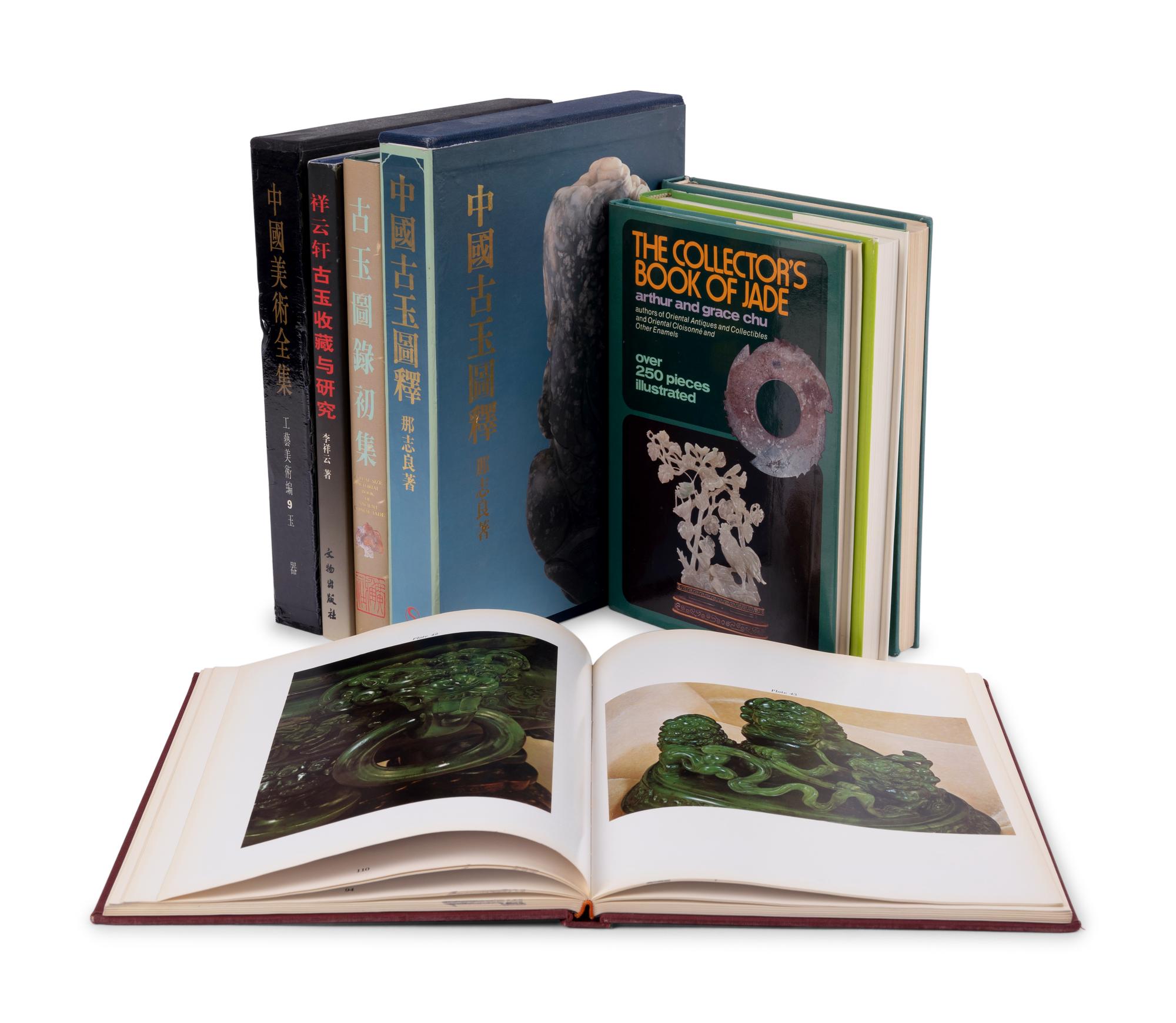 [CHINESE JADE] A group of reference books and catalogues about Chinese jades, including several important early publications, with titles comprising: