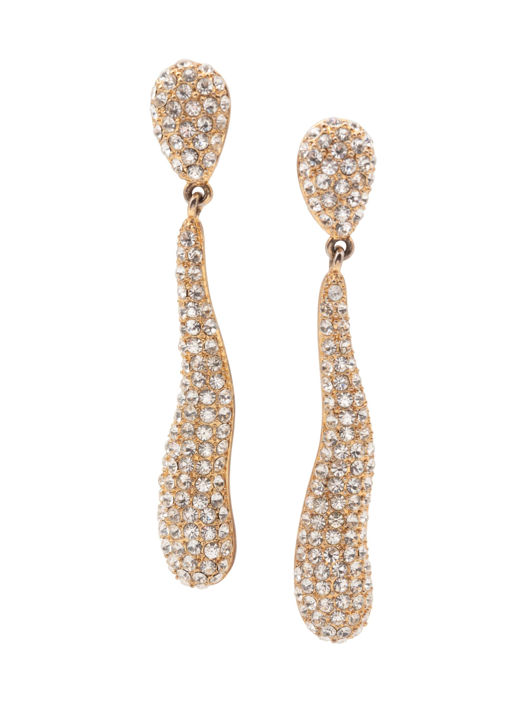 16 Pairs of Assorted Rhinestone Earrings, 19880-2000s