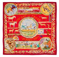 An Hermes 90cm Silk Scarf, 36"x36".