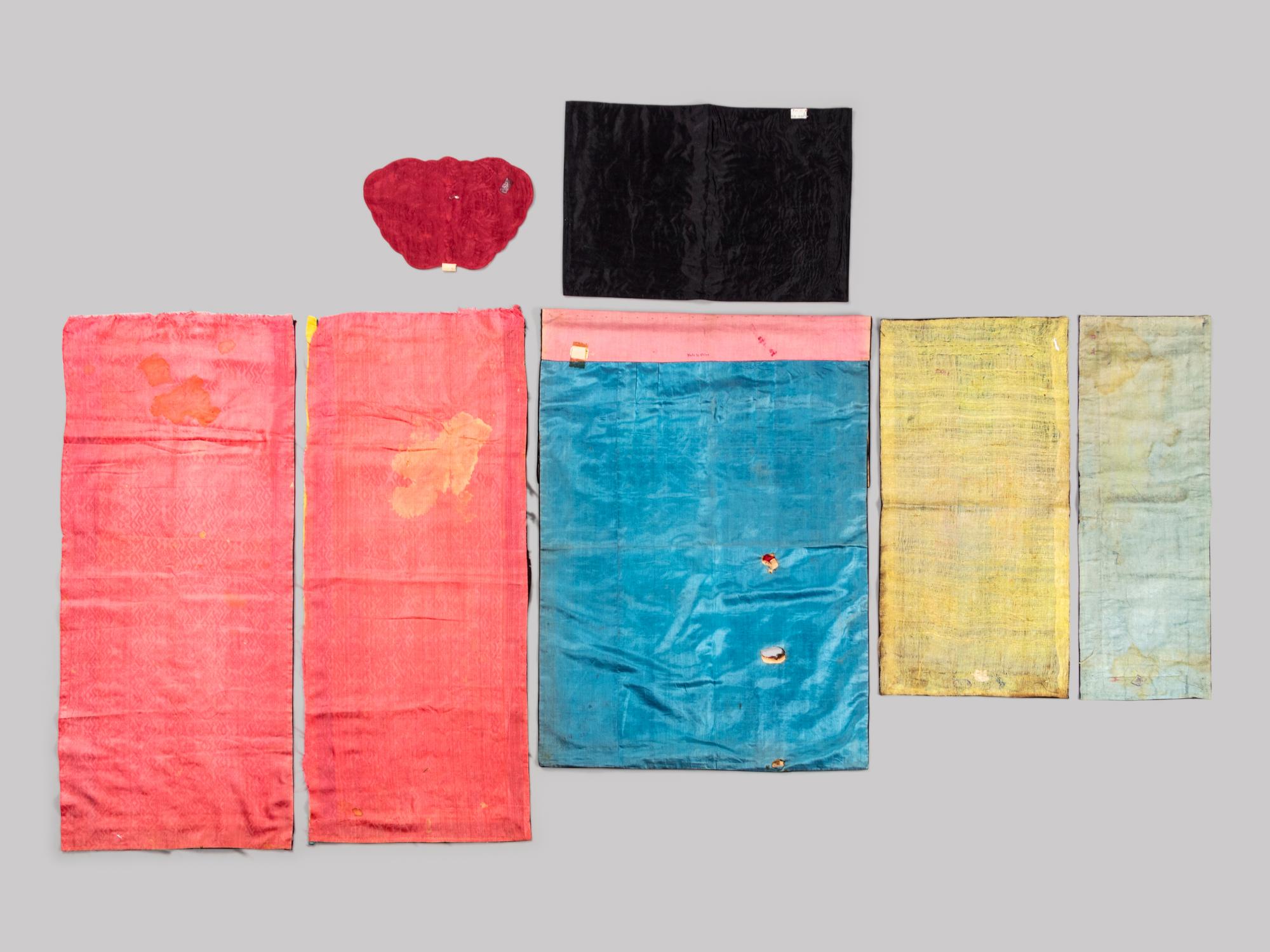 Seven Chinese Embroidered Silk Panels