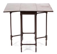 An English Regency Mahogany Drop Leaf Spider Leg Table — 19TH CENTURY
