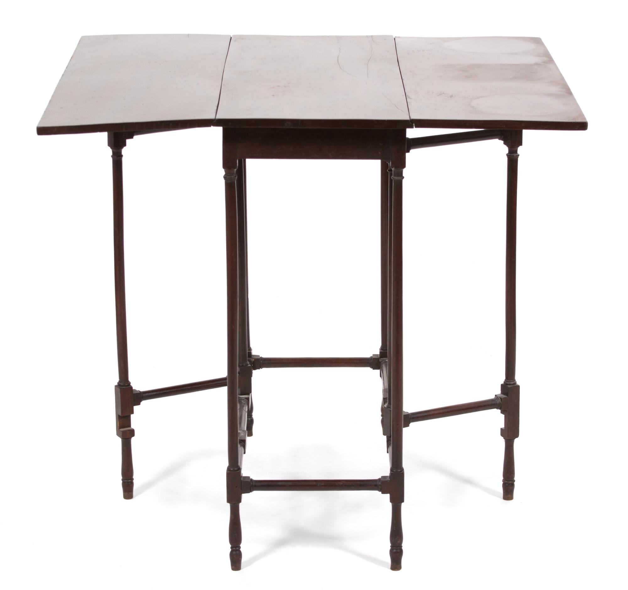 An English Regency Mahogany Drop Leaf Spider Leg Table — 19TH CENTURY