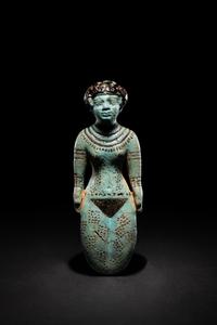 An Egyptian Faience Female Figure