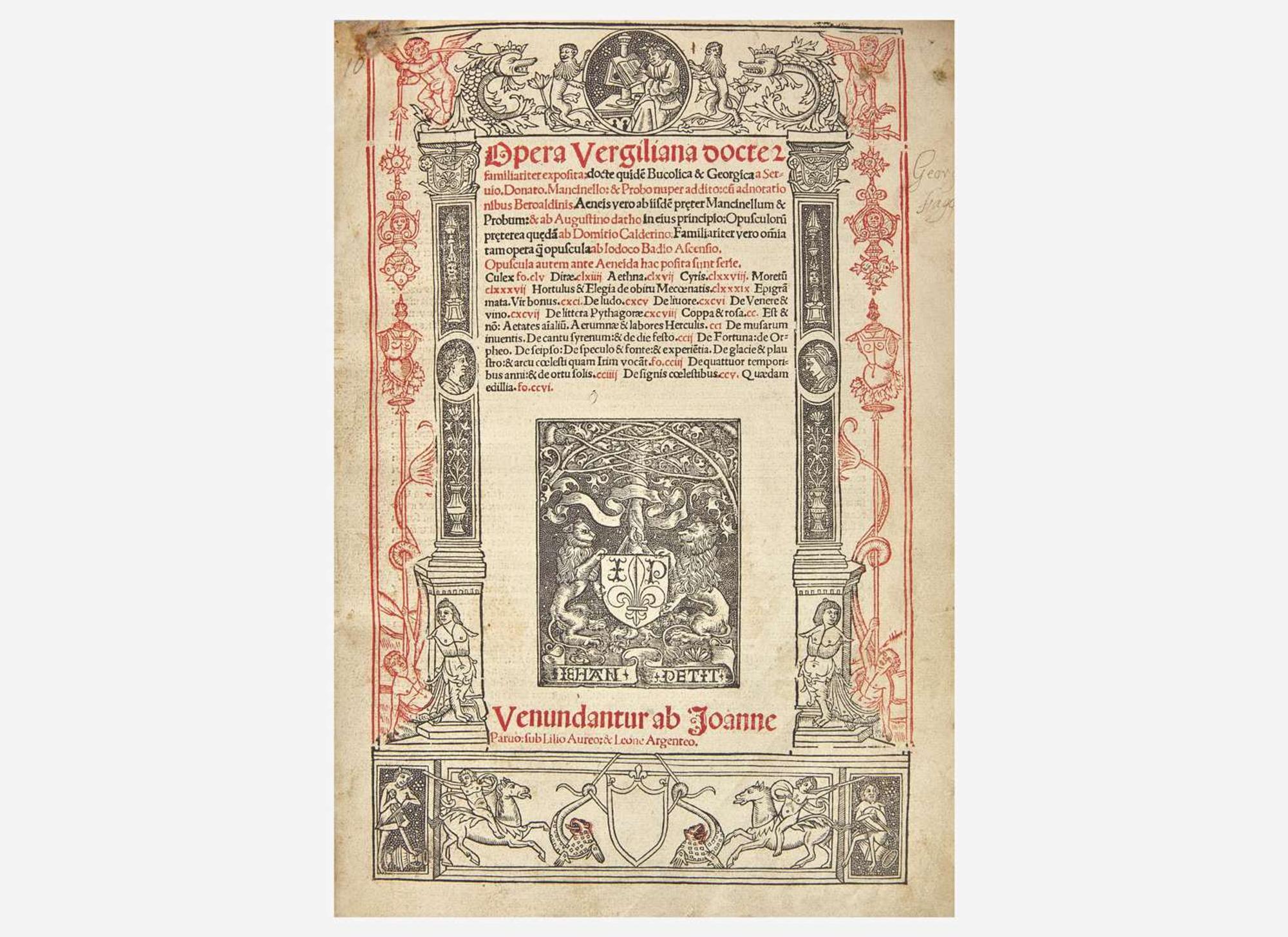 [Literature] Virgil: Opera Vergiliana...