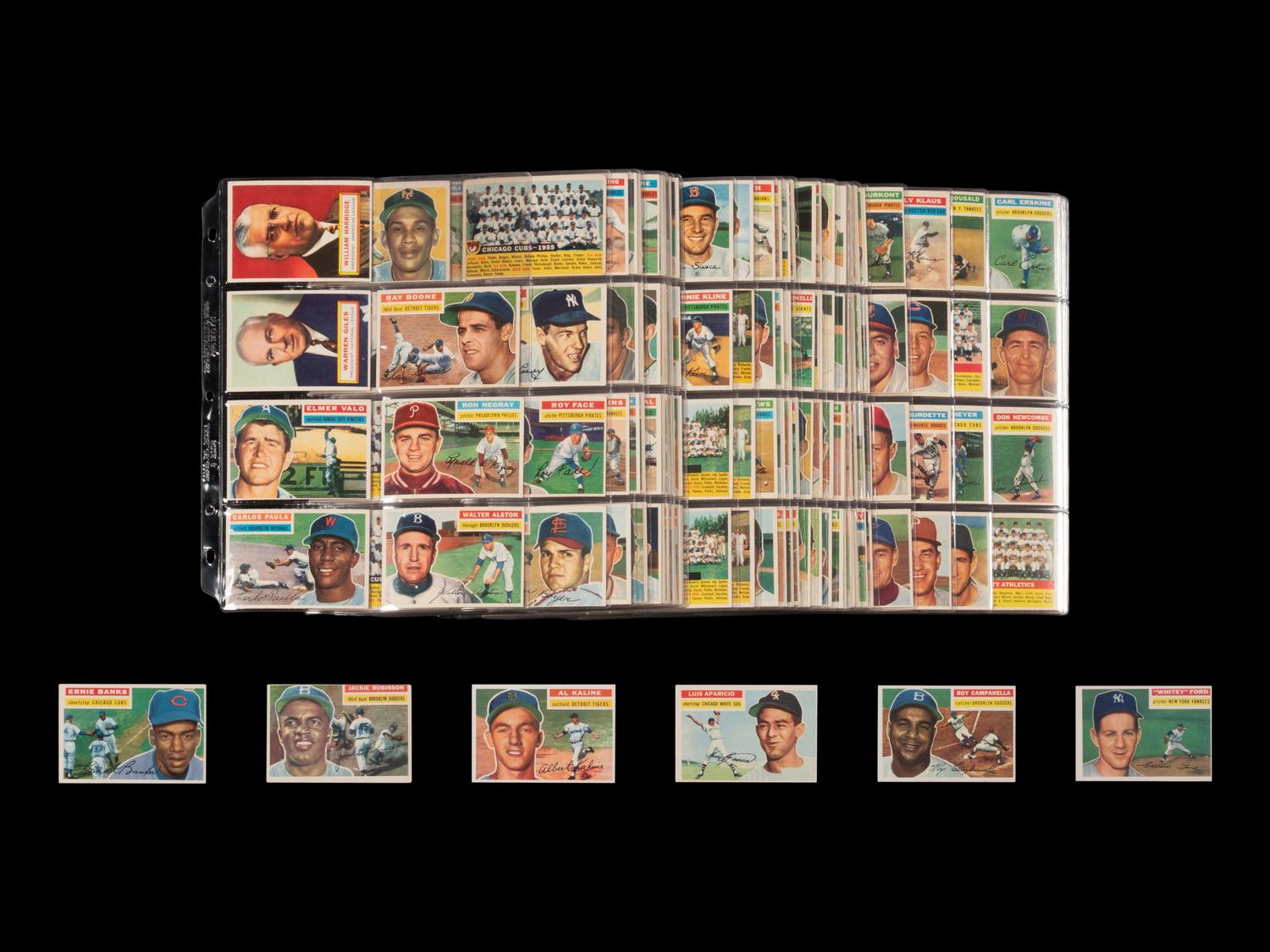 A Near Set of 1956 Topps Baseball Cards (334/340)