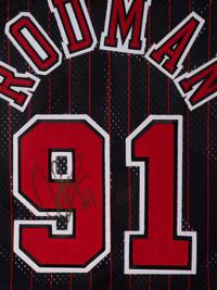 A Group of Scottie Pippen and Dennis Rodman Signed Autograph 1990s Chicago Bulls Jerseys (Beckett Authentication Services Letters BAS Certified),