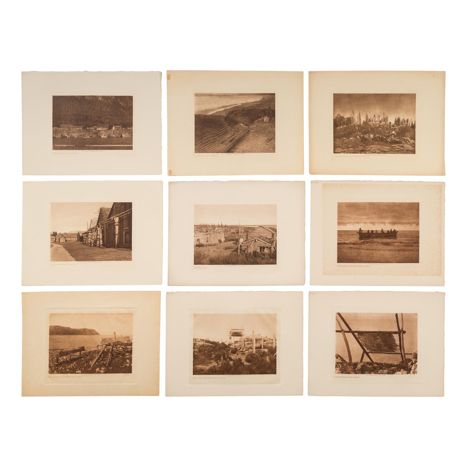 Photogravures Documenting Native Subjects and Activities in Vancouver, British Columbia, and the Northwest Coast