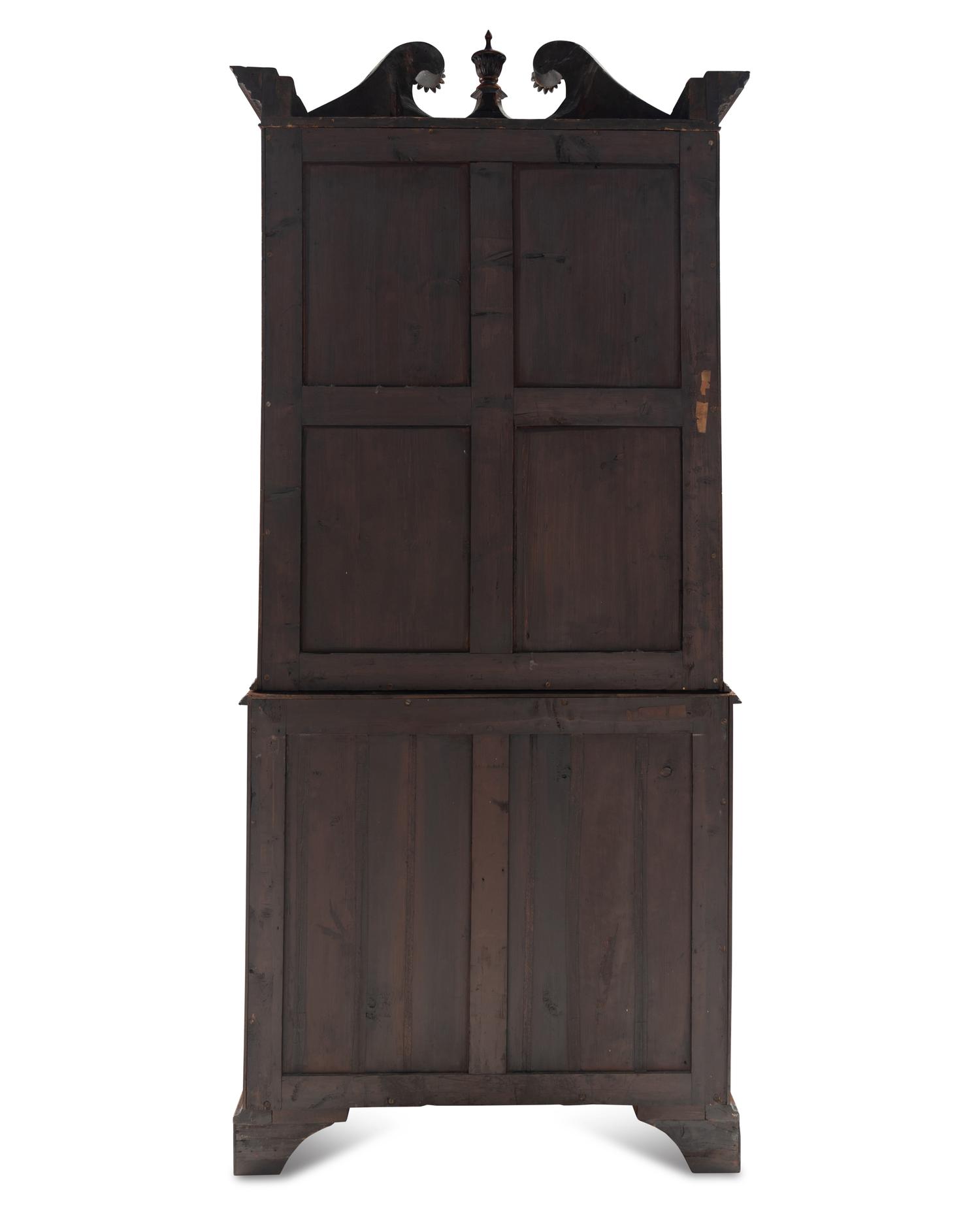 A George III Mahogany Serpentine Bookcase
