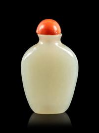 A Small White Jade Snuff Bottle