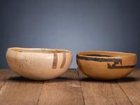 Jeddito Black-on-Yellow Pottery Bowls