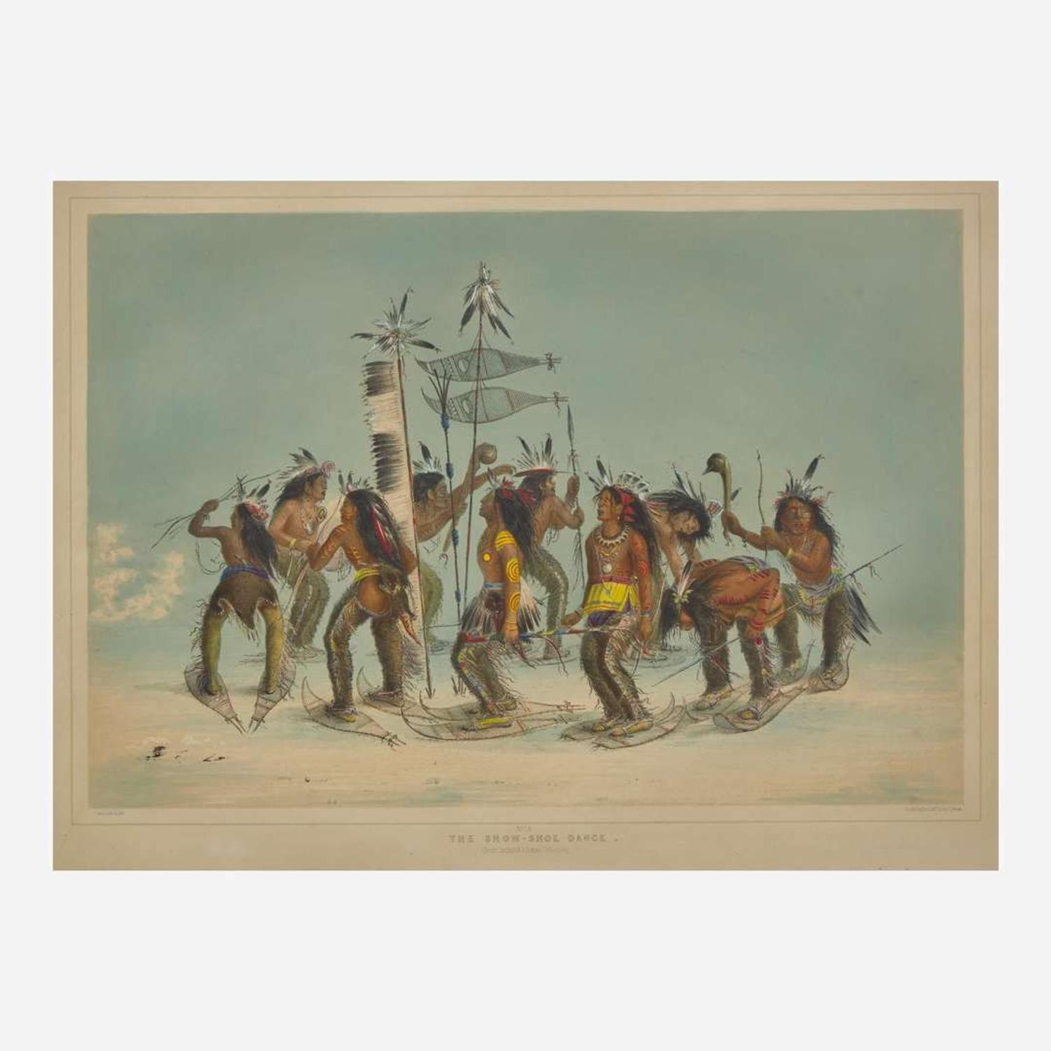 George Catlin (American, 1796-1872) Catlin's North American Indian Portfolio: Hunting Scenes and Amusements of the Rocky Mountains and Prairies of America
