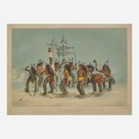 George Catlin (American, 1796-1872) Catlin's North American Indian Portfolio: Hunting Scenes and Amusements of the Rocky Mountains and Prairies of America