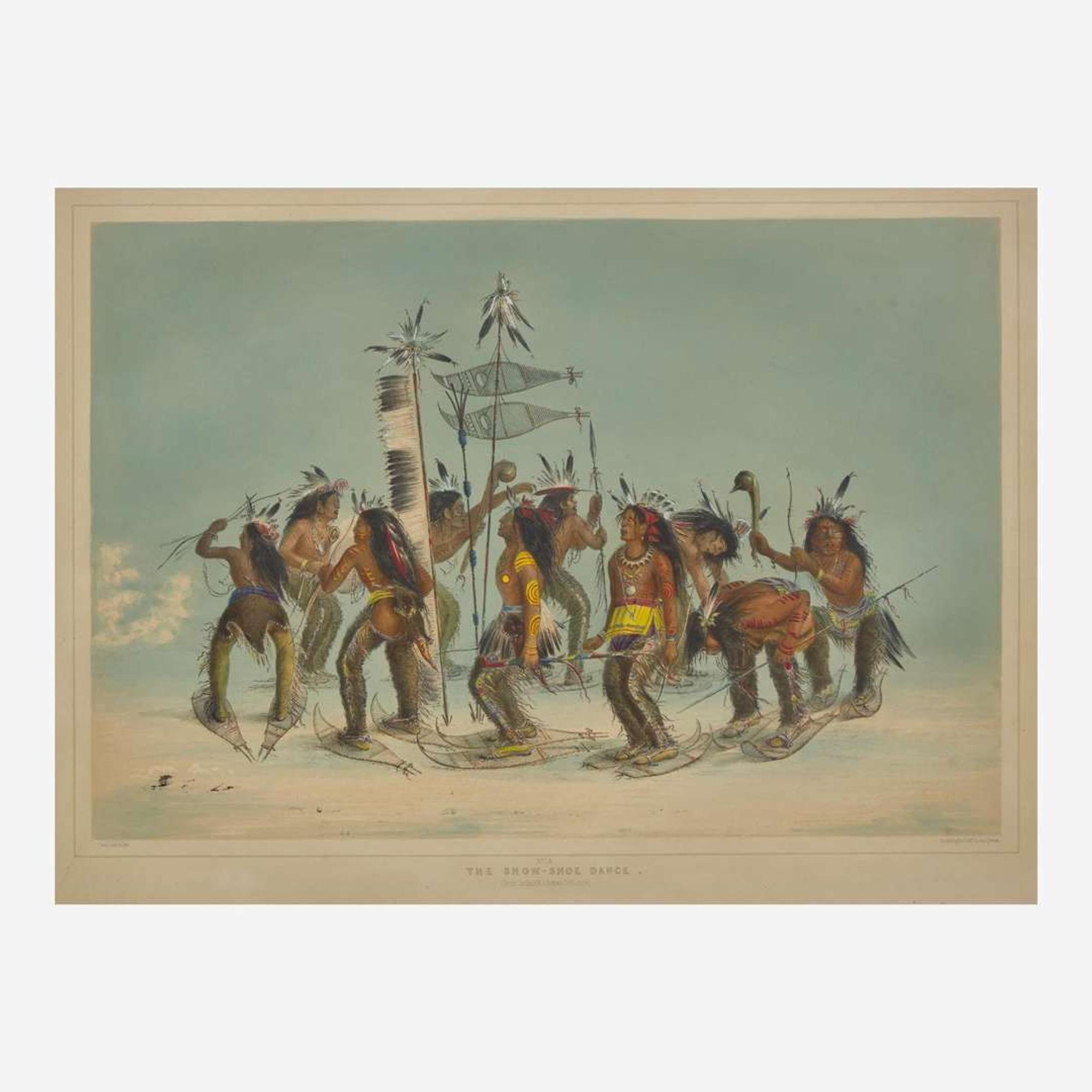 George Catlin (American, 1796-1872) Catlin's North American Indian Portfolio: Hunting Scenes and Amusements of the Rocky Mountains and Prairies of America