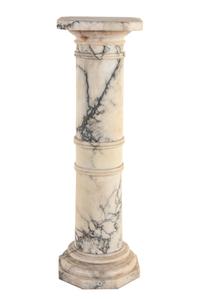 A Continental Marble Pedestal Height 40 inches. — 19TH CENTURY