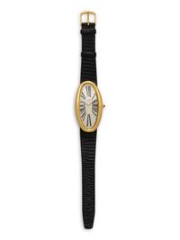 BUECHE GIROD, 18K YELLOW GOLD 'BAIGNOIRE JUMBO' WATCH