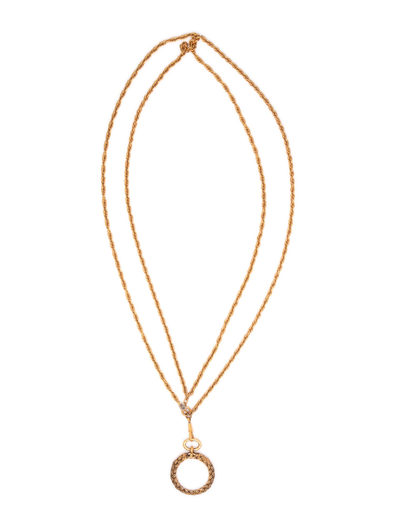 Chanel Monocle Pendant Necklace, ca.1993