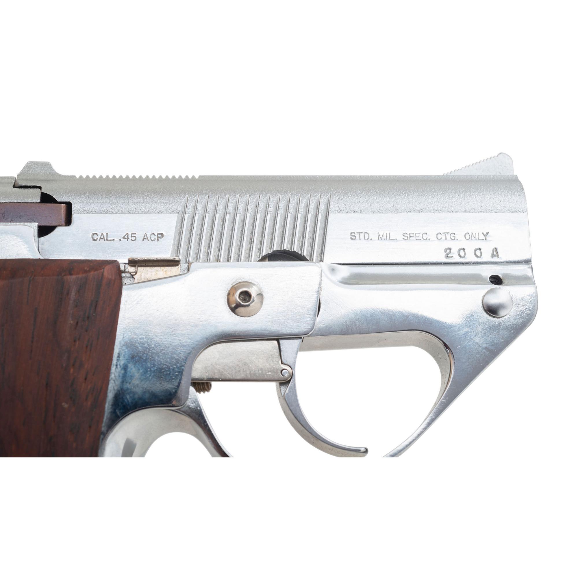 *Extremely Rare Blue & Nickel Pair of Semmerling LM-4 Pistols #200 & #200A in Display Case