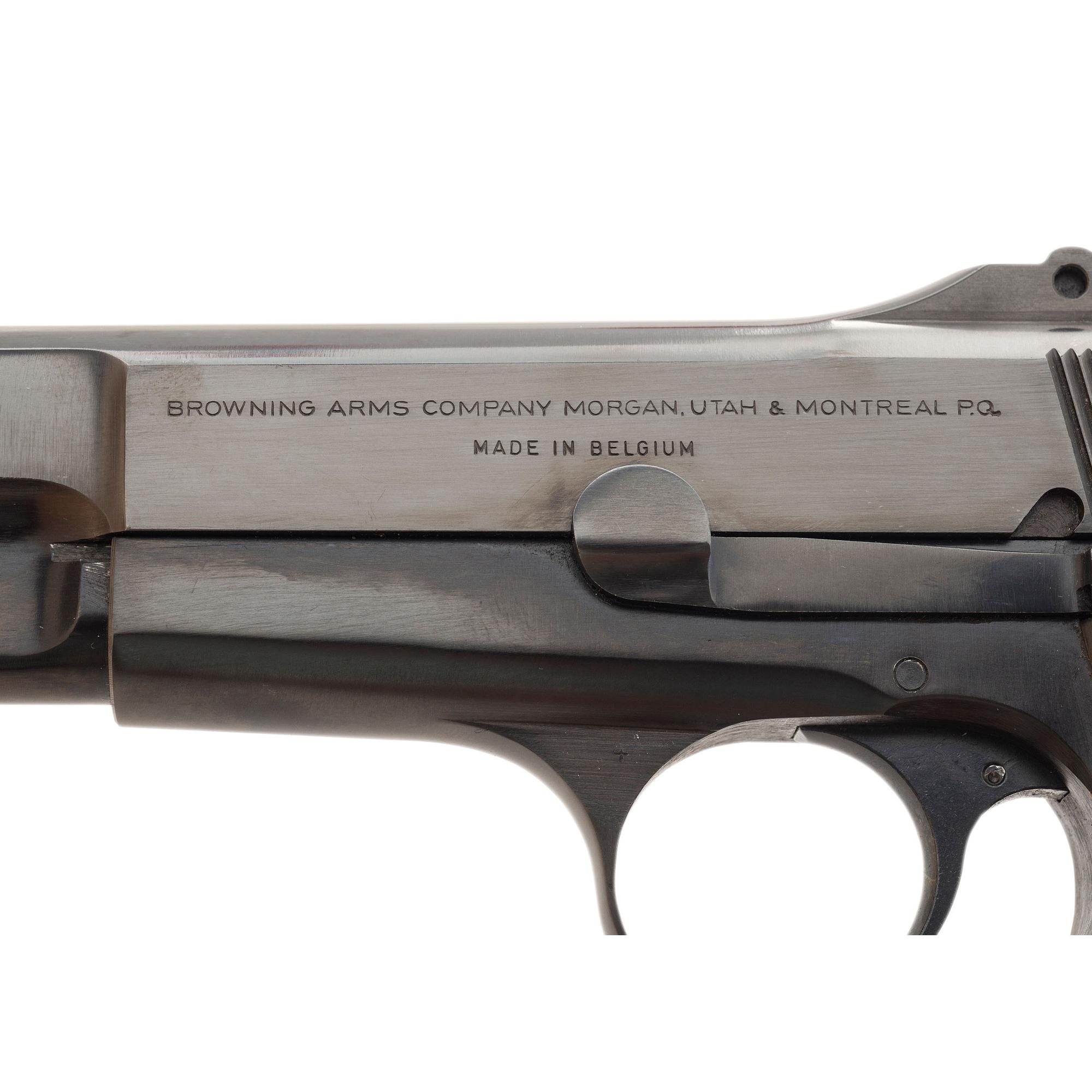 *Belgian Browning Hi Power Pistol with Tangent Sights