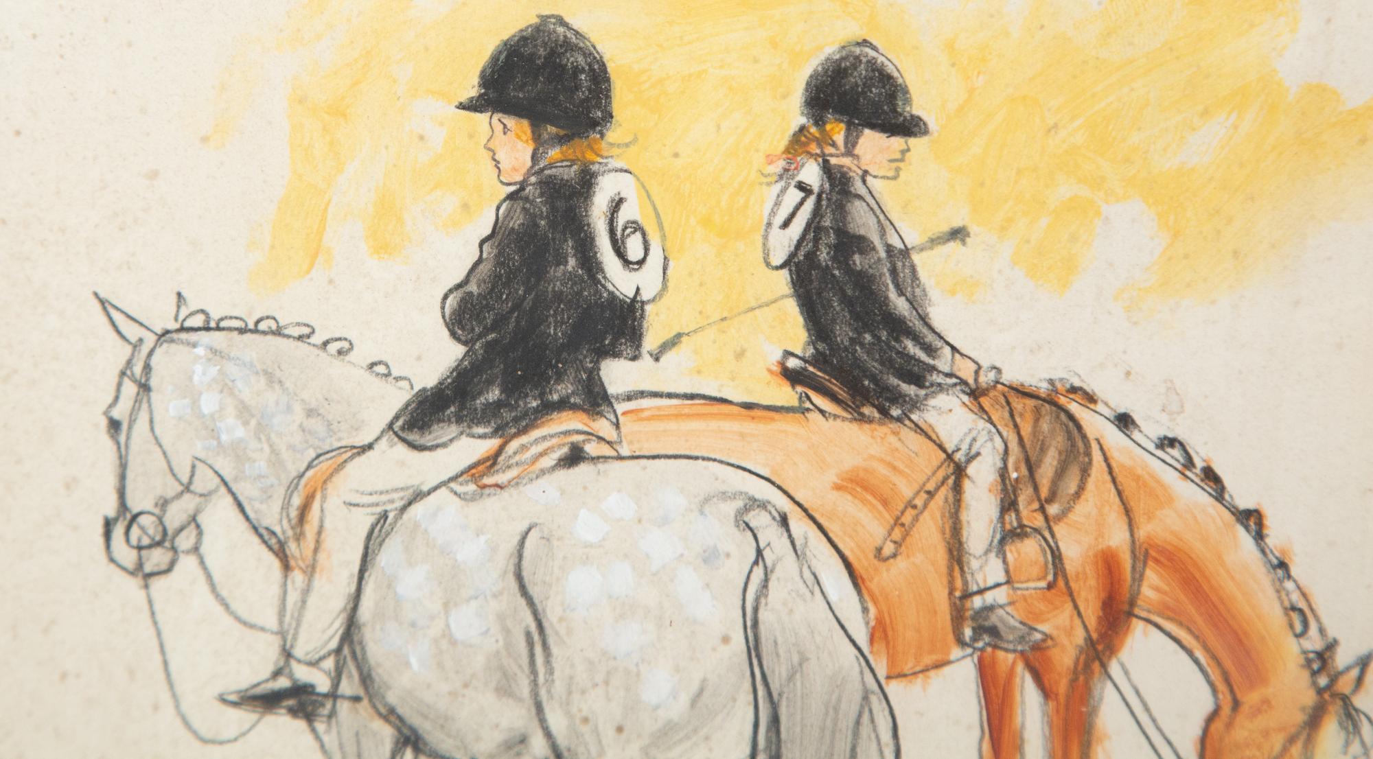 Horse Show Girls and Tools in a Basket (two works)