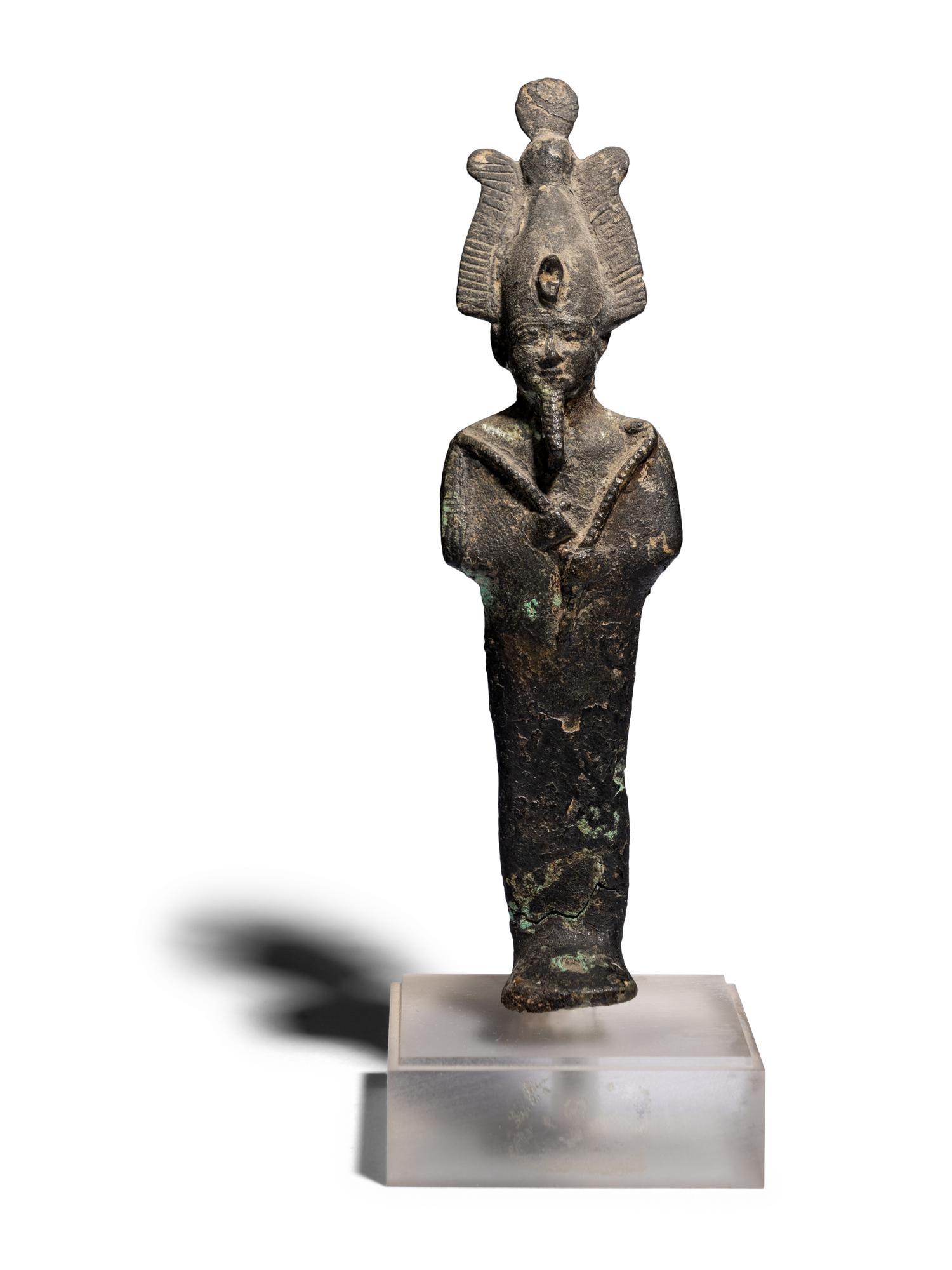 An Egyptian Bronze Osiris