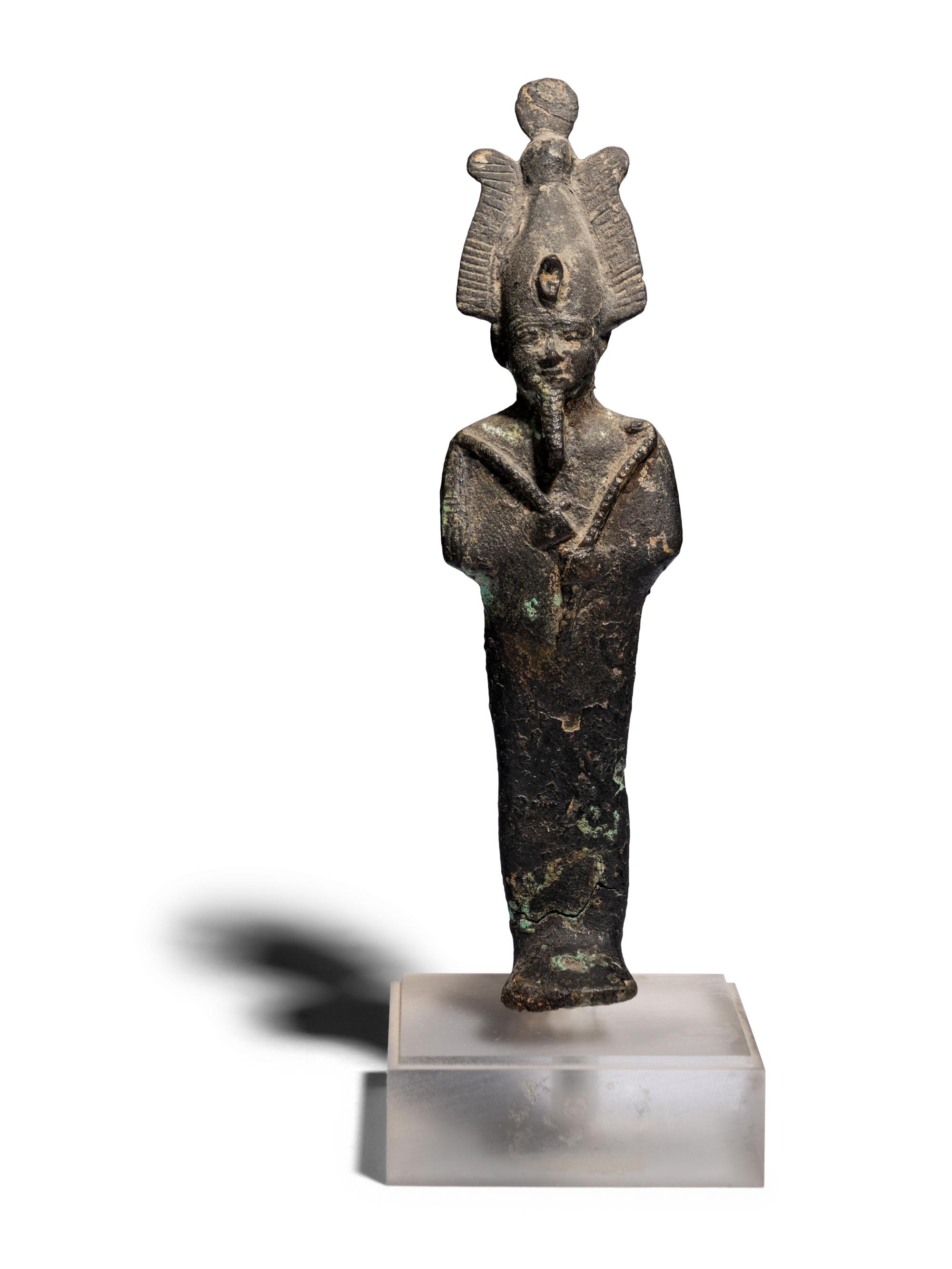 An Egyptian Bronze Osiris