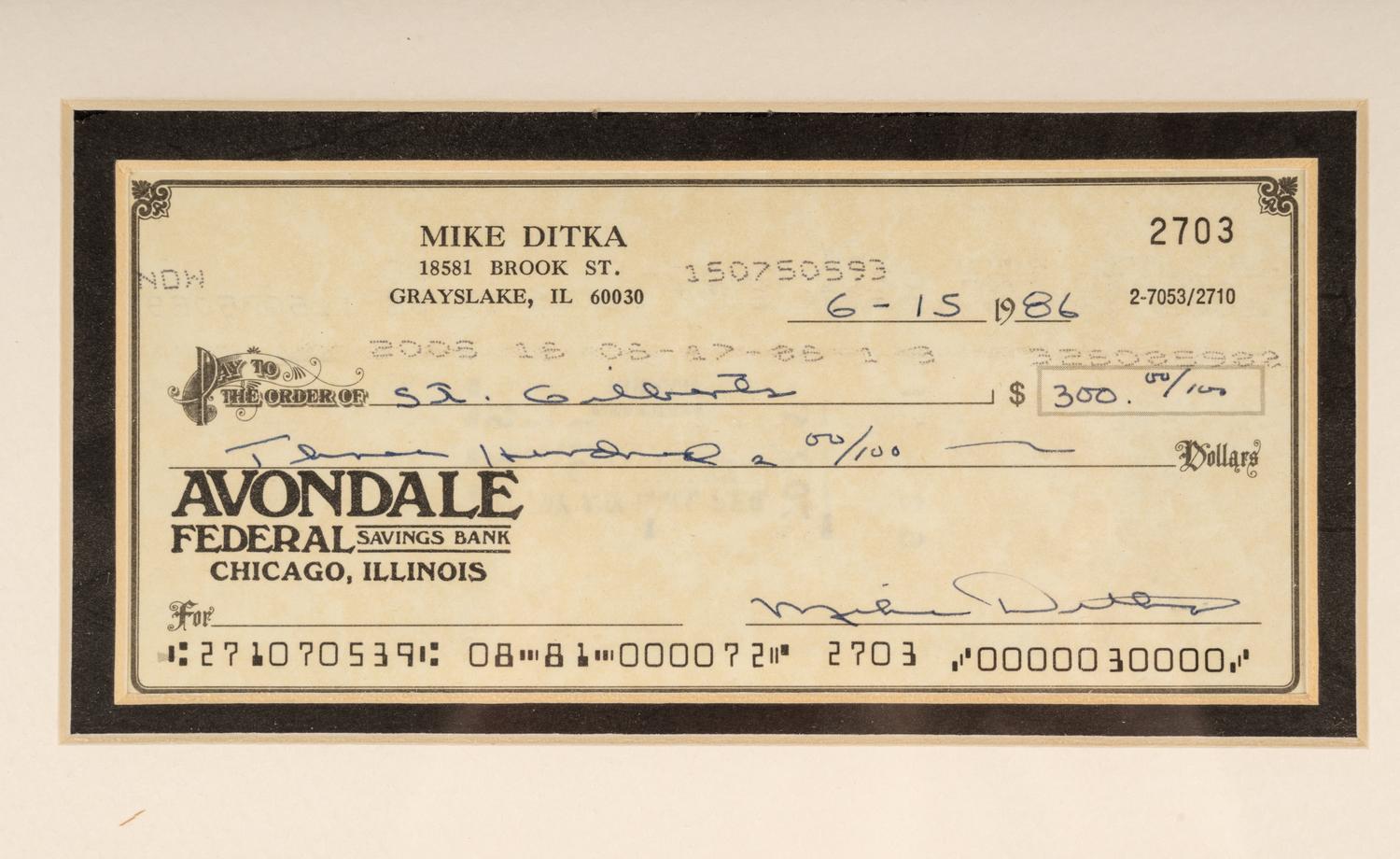 A Large Group of Chicago Bears Signed Autograph Memorabilia Including Dave Duerson, Steve McMichael and Mike Ditka