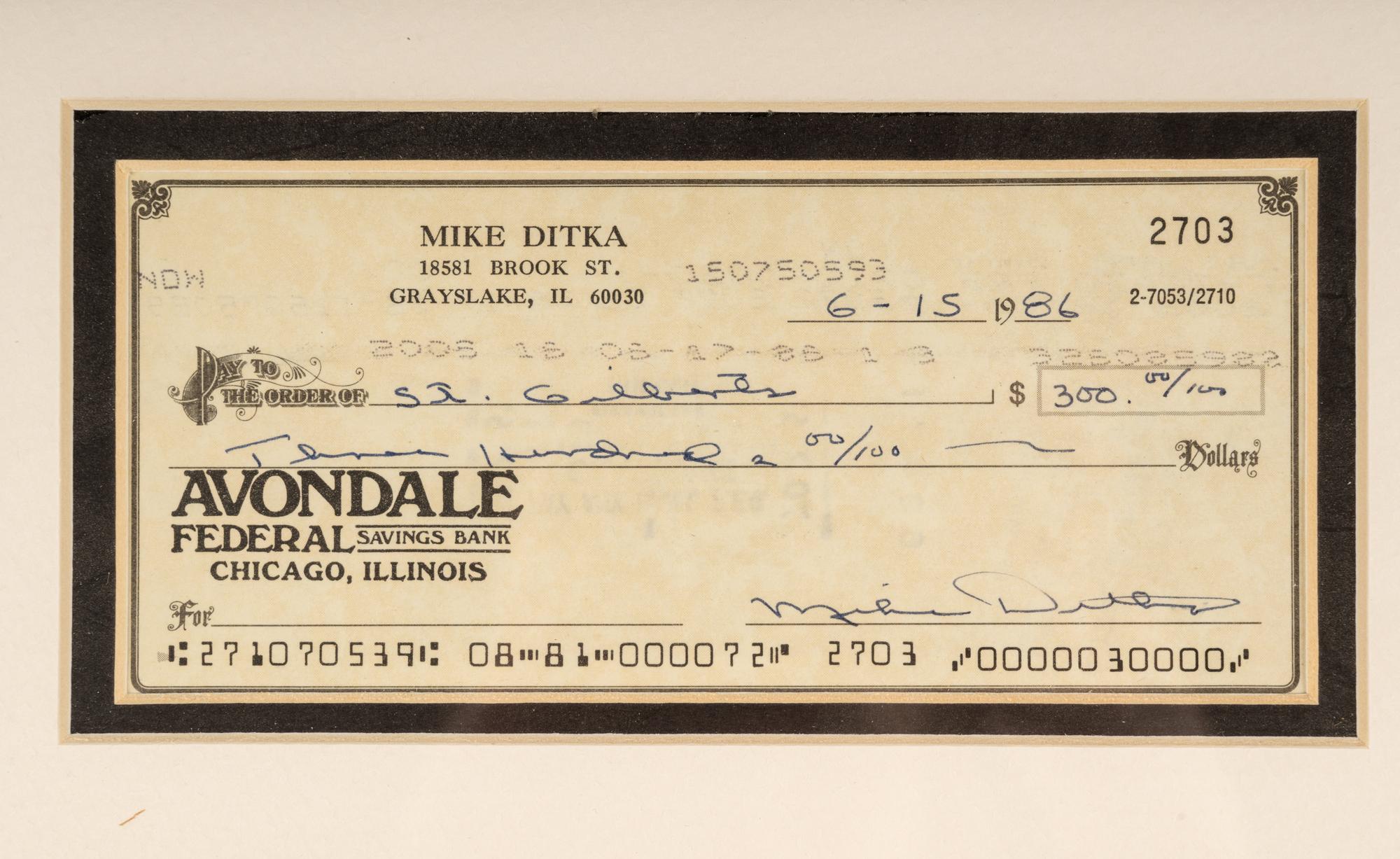 A Large Group of Chicago Bears Signed Autograph Memorabilia Including Dave Duerson, Steve McMichael and Mike Ditka