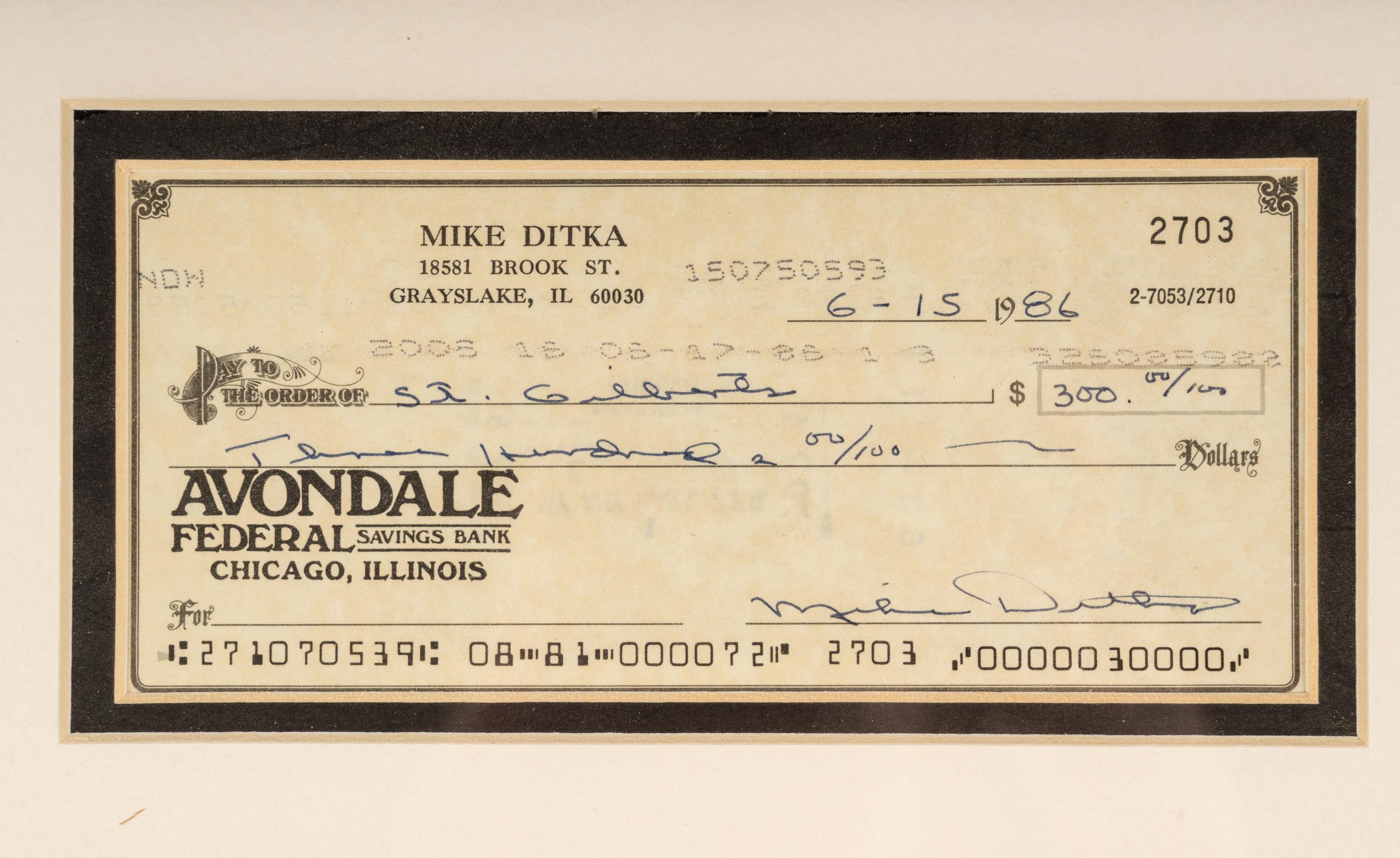 A Large Group of Chicago Bears Signed Autograph Memorabilia Including Dave Duerson, Steve McMichael and Mike Ditka