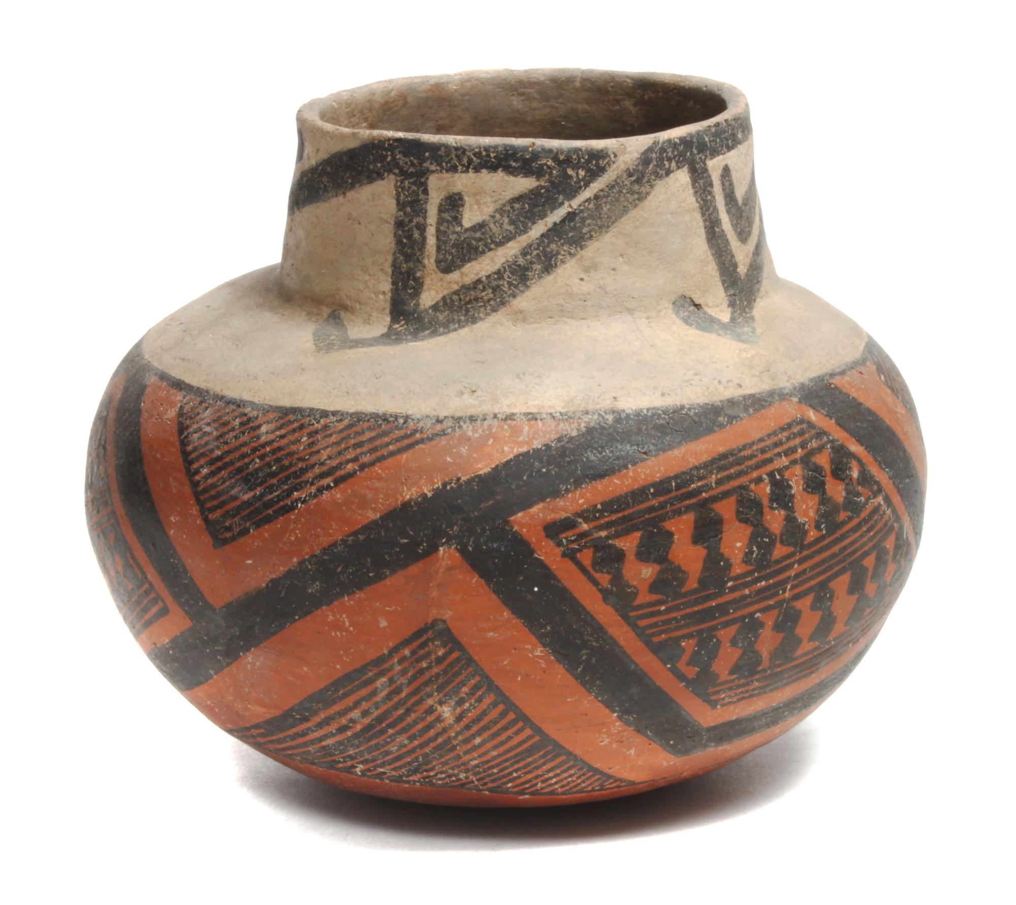 Collection of Prehistoric Pottery Height of largest 5 1/2 inches