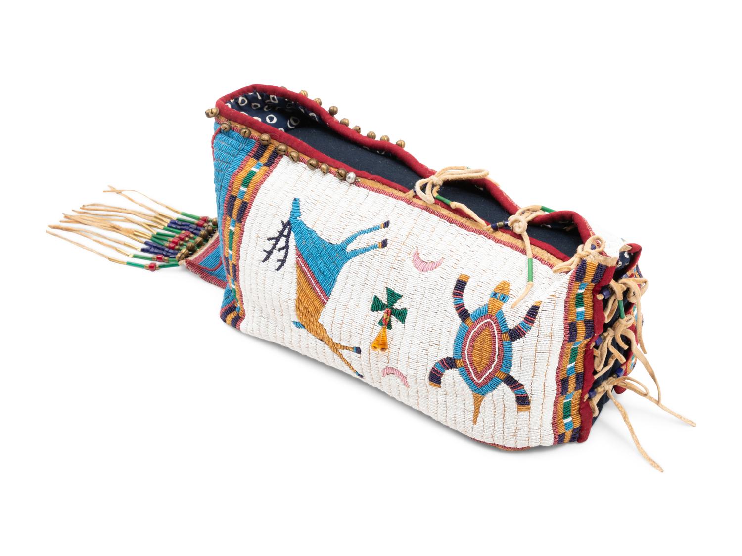 Three-Time Award Winning Pictorial Beaded Cradle