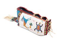 Three-Time Award Winning Pictorial Beaded Cradle