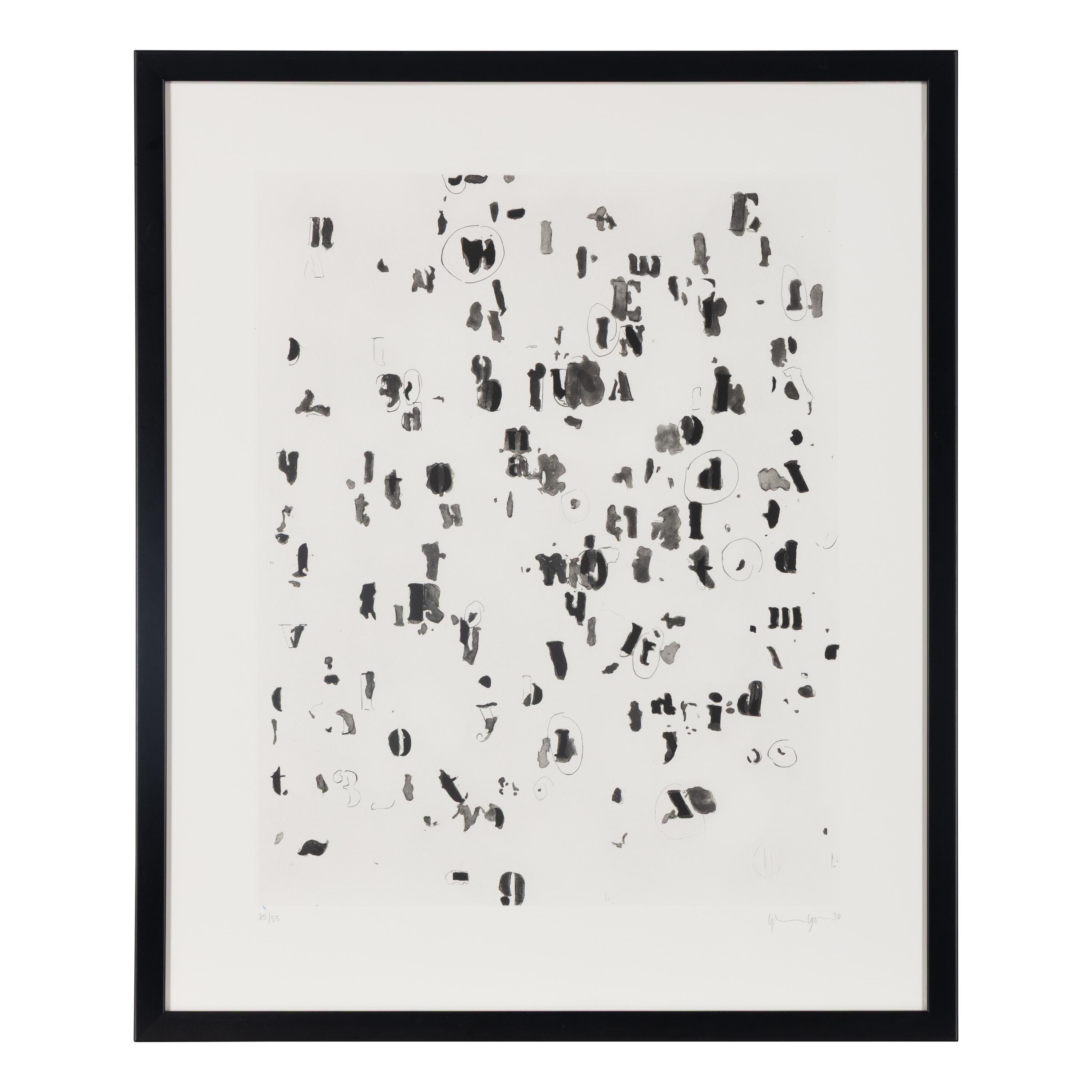 Glenn Ligon (American, b. 1960) — Draft , 2010