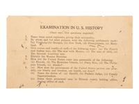 [CIVIL RIGHTS]. Voting registration examination. [Etowah County, Alabama], n.d.