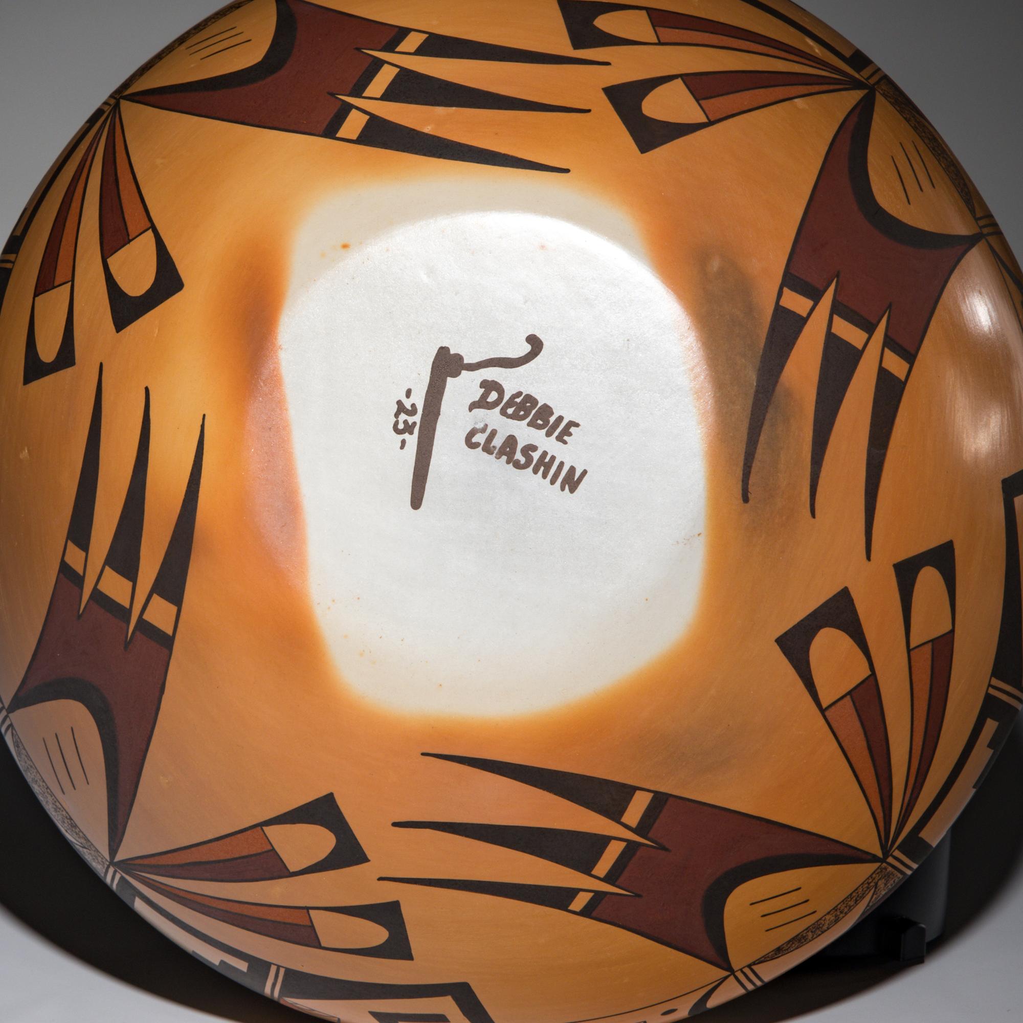 Debbie Clashin (Hopi-Tewa, b. 1969) — Polychrome Pottery Jar, 2023