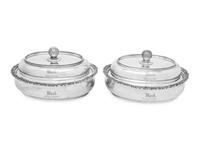A Pair of American Silver Covered Vegetable Dishes