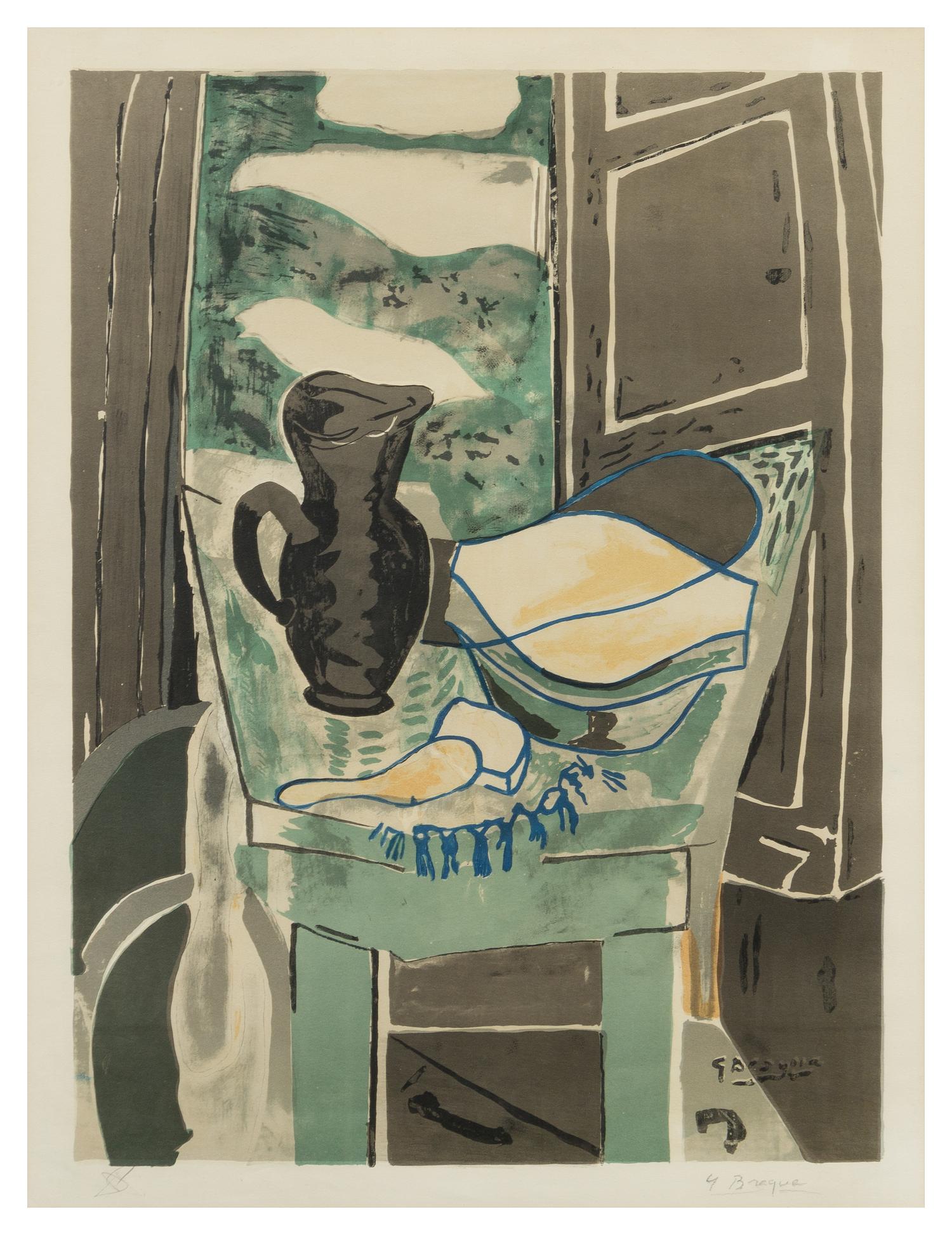 After George Braque, (French, 1882-1963), La toilette devant la fenetre (from Braque le patron)