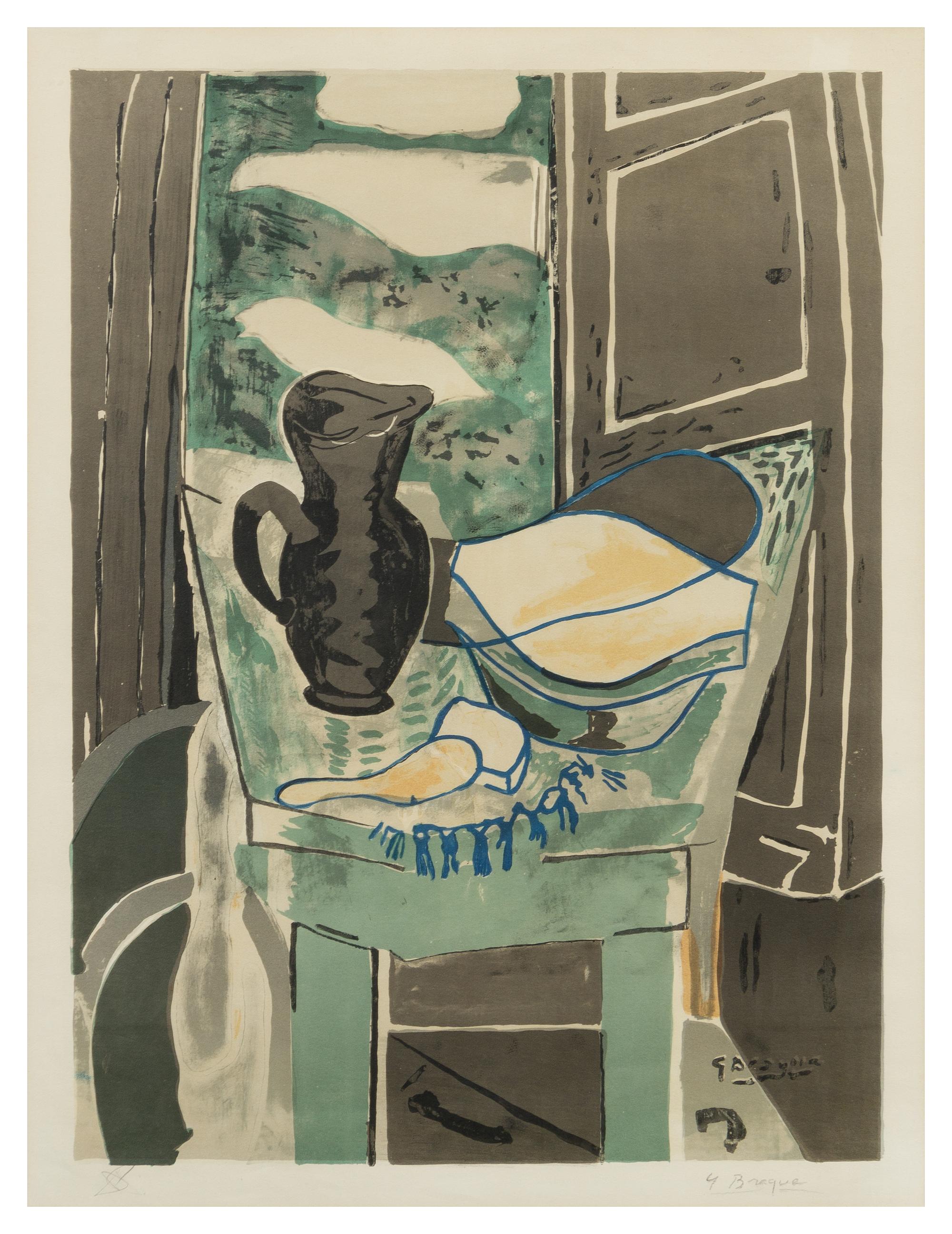 After George Braque, (French, 1882-1963), La toilette devant la fenetre (from Braque le patron)