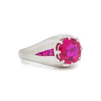 UNHEATED BURMESE RUBY RING
