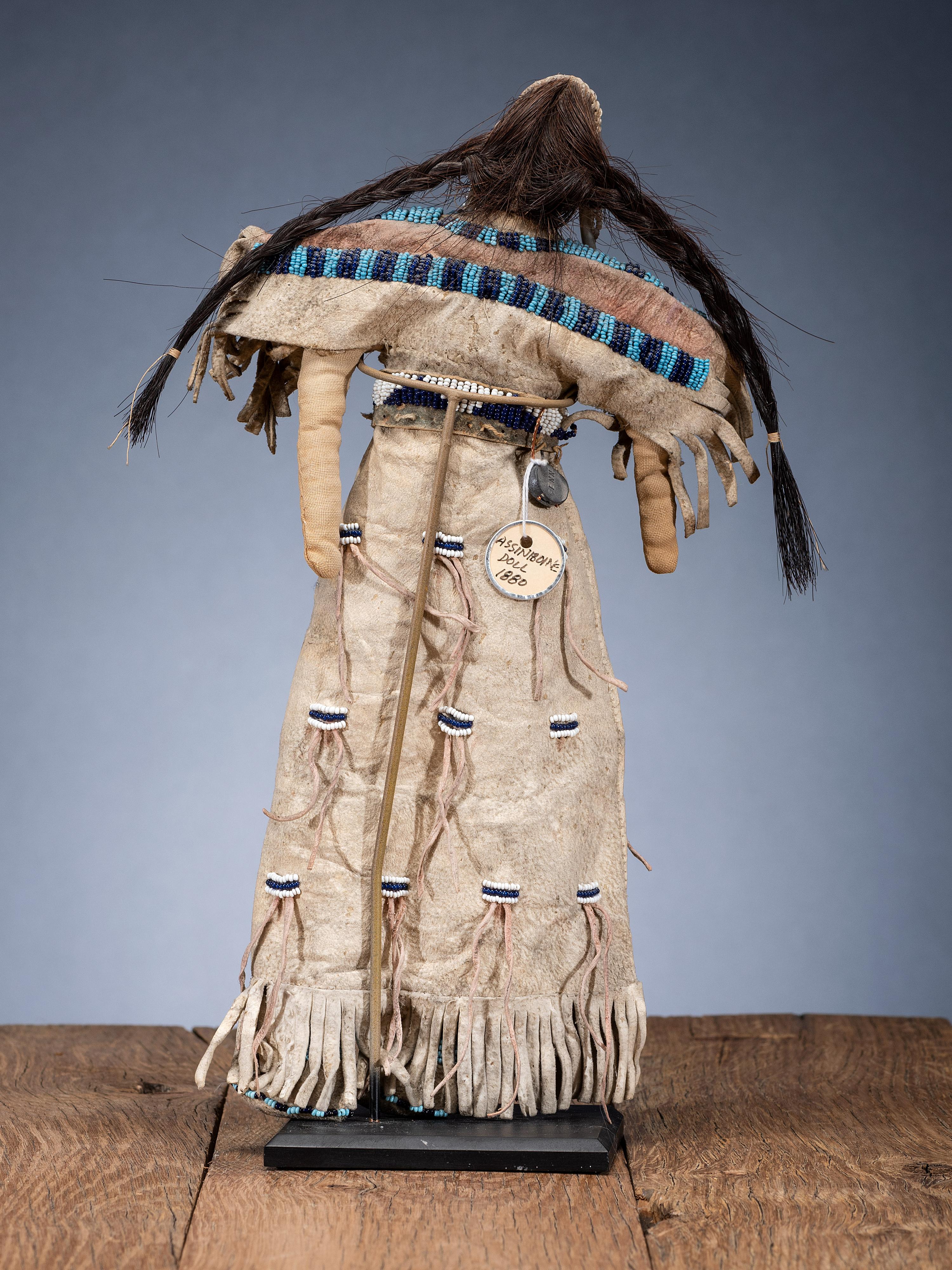 Sioux Beaded Hide Doll