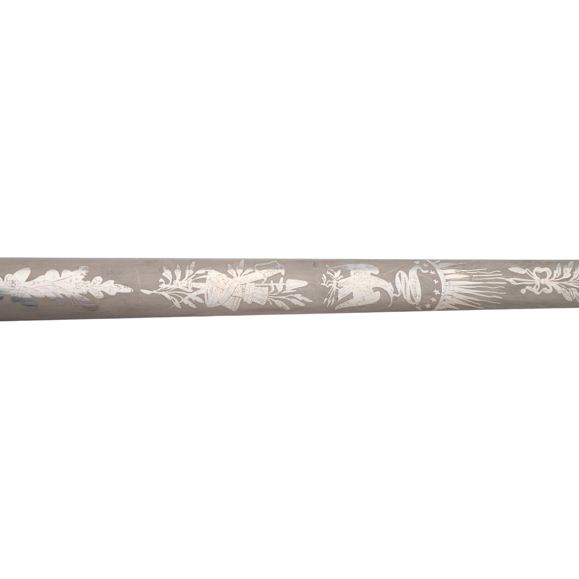 Ames Knight's Head Militia Style Sword Presented to 1st Sergeant (Lt.) Henry Parker - 33rd Mass Infantry - KIA at Resaca