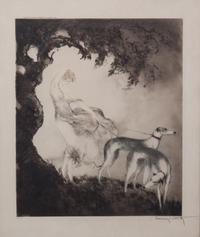 Louis Icart, (French, 1888-1950), Gust of Wind, 1925