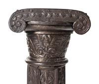 A Continental Metal-Mounted Pedestal