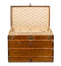 A Louis Vuitton Monogrammed Hardside Steamer Trunk