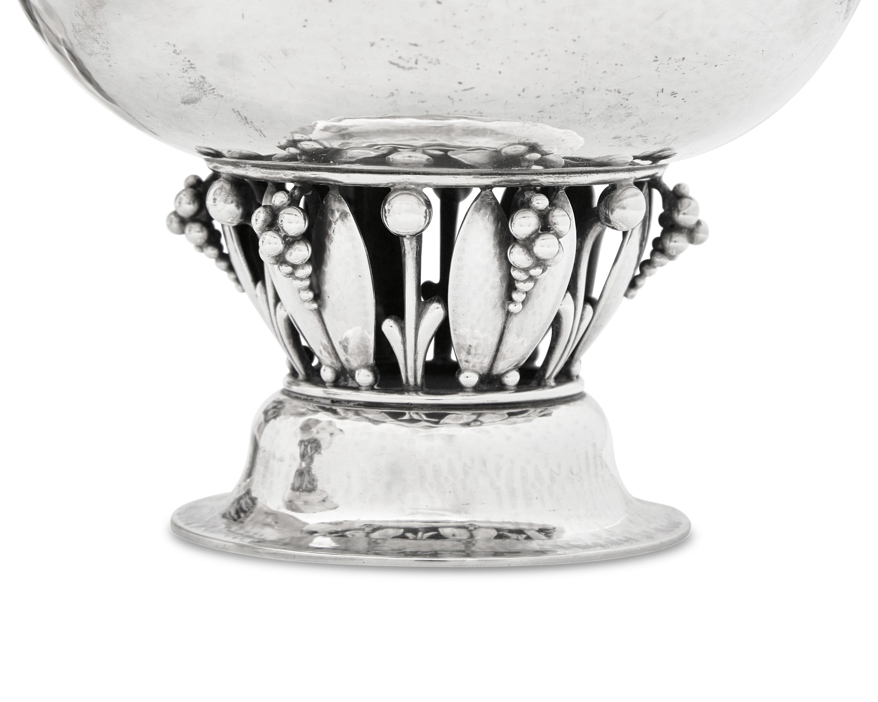 A Set of Three Georg Jensen Silver Bowls