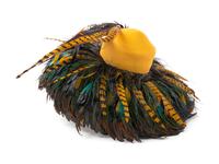 Three Kokin Hats Trimmed with Feathers, 1980-90s